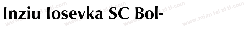 Inziu Iosevka SC Bol字体转换